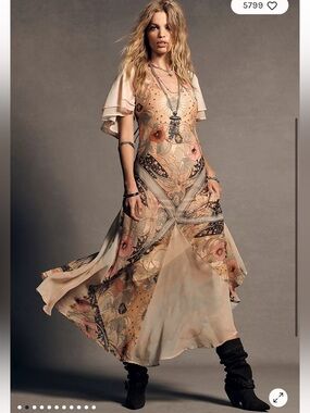 knee length dresses for ladies Bandana Maxi Dress Medium main image 1